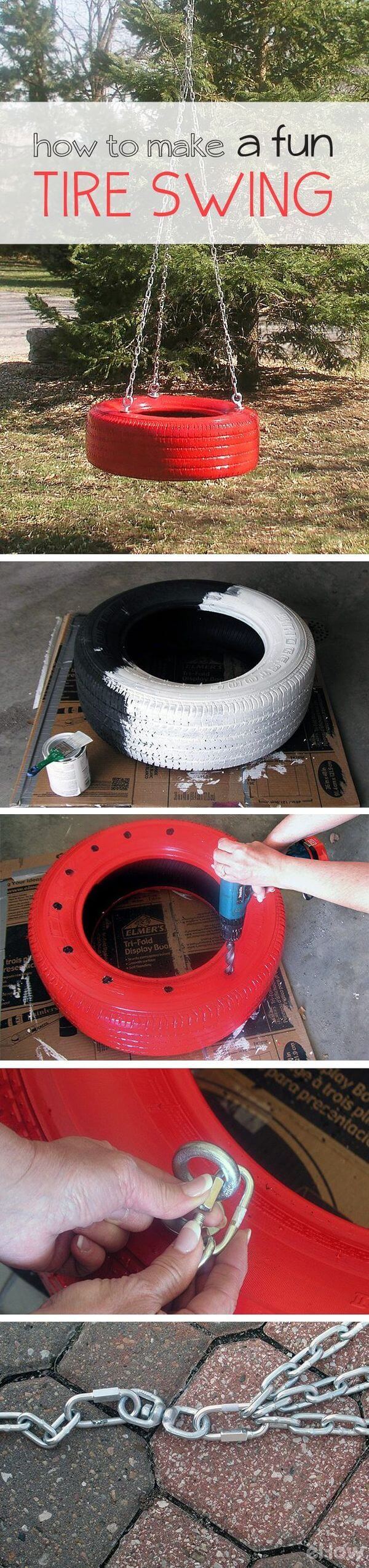 How to make a Tire Swing - Pinterest 1
